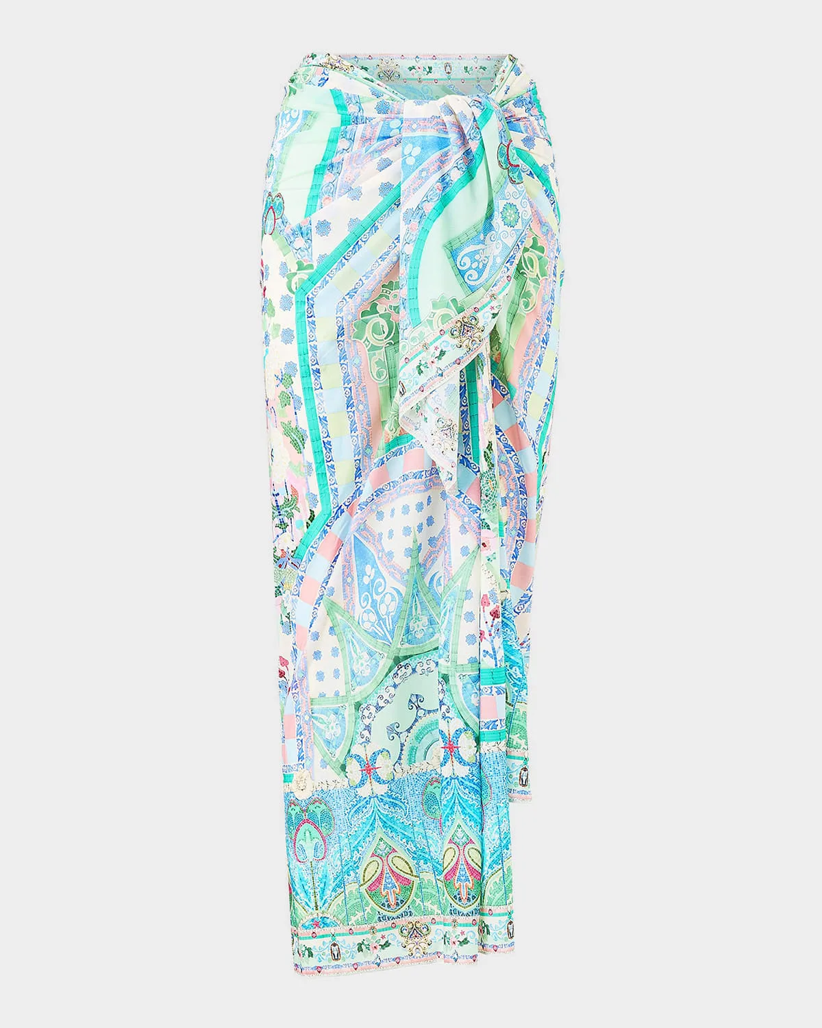 Mosaics Multiwear Long Sarong Coverup
