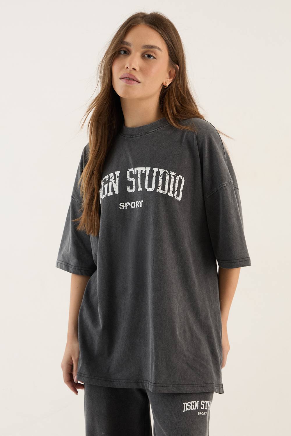 Collegiate Printed Oversized T-Shirt