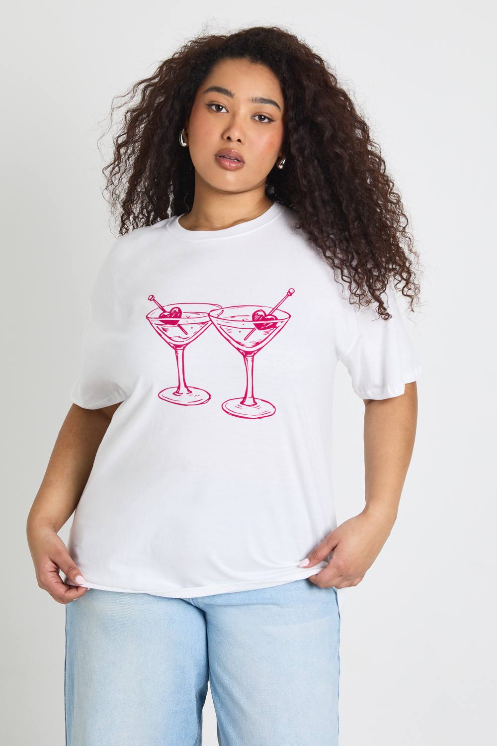 Valentines Cocktail Graphic T-Shirt