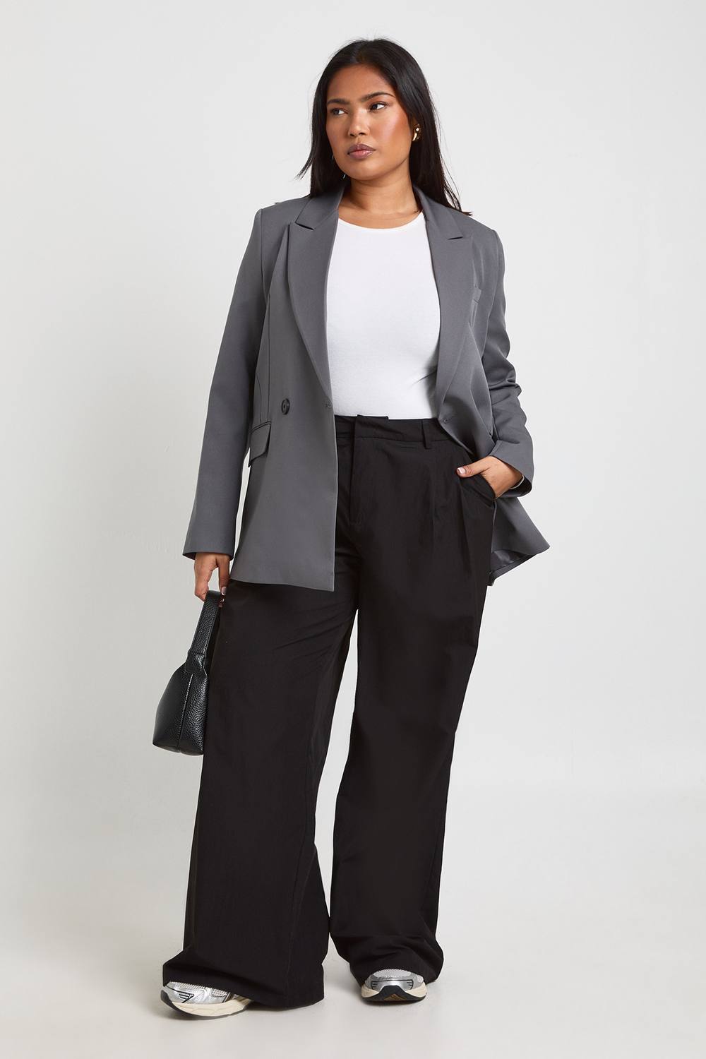 Plus Textured Trousers