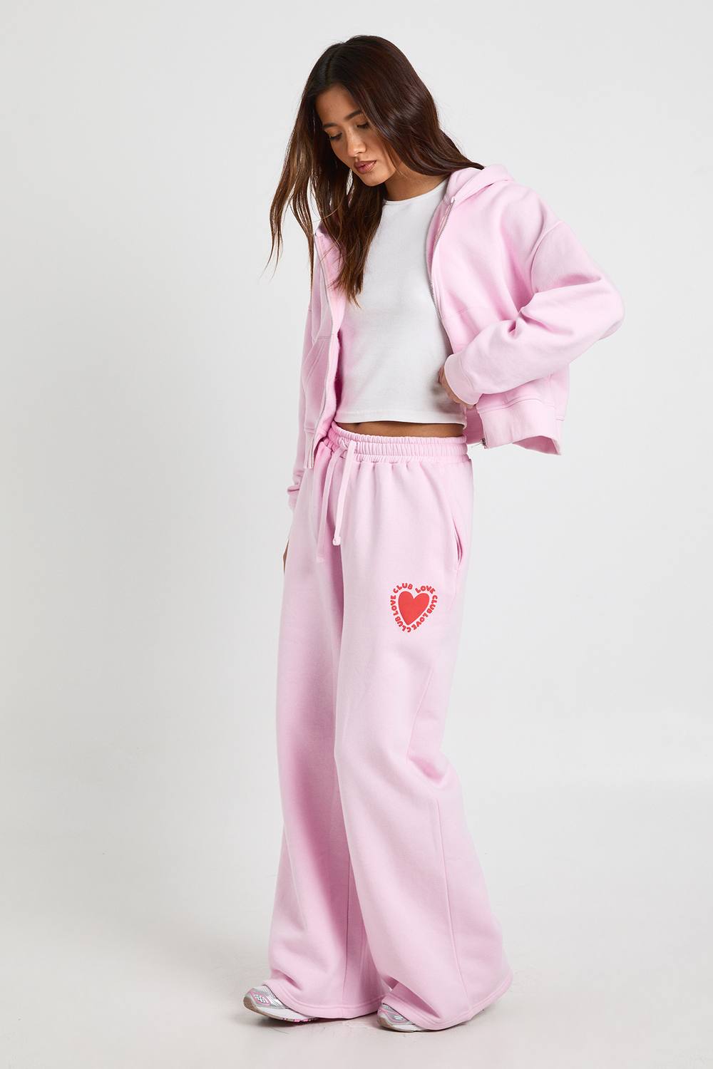 Love Club Puff Print Straight Leg Jogger Pants
