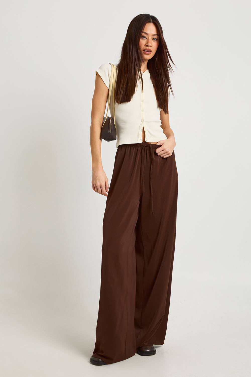 Woven Wide Leg Trousers