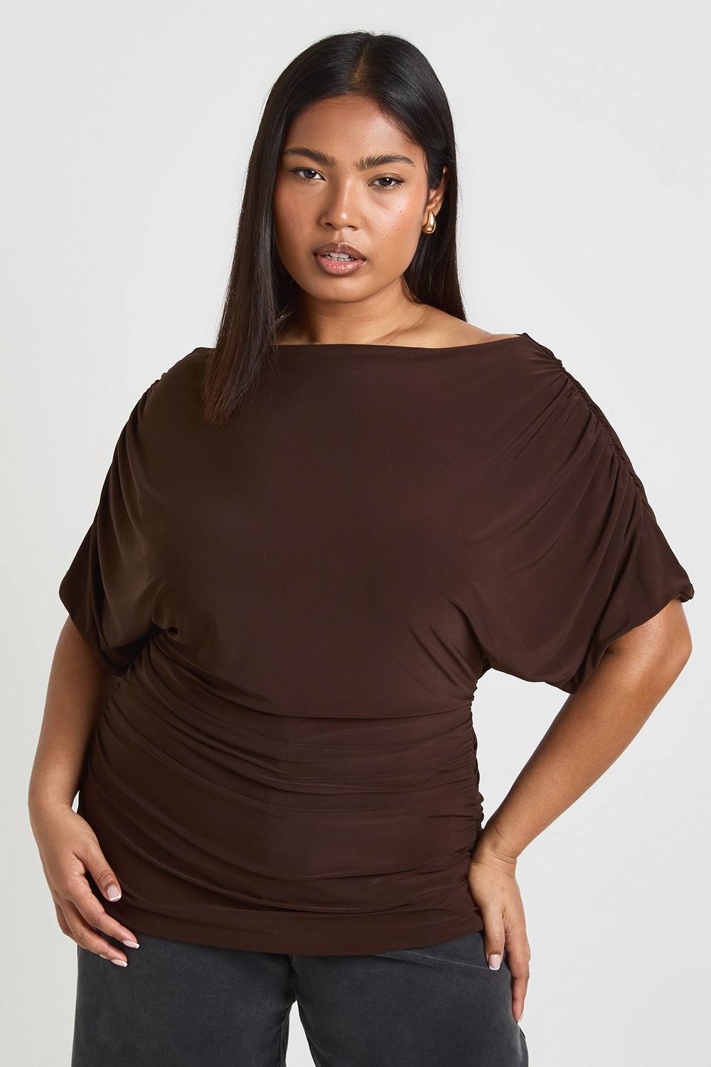 Draped Bardot Top