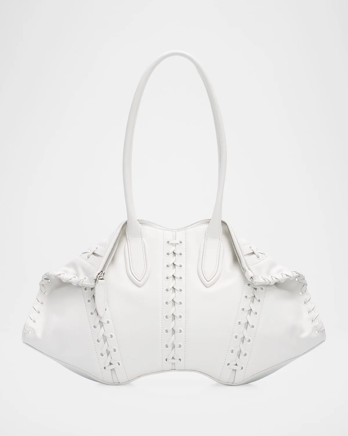 Manta Leather Corset Shoulder Bag