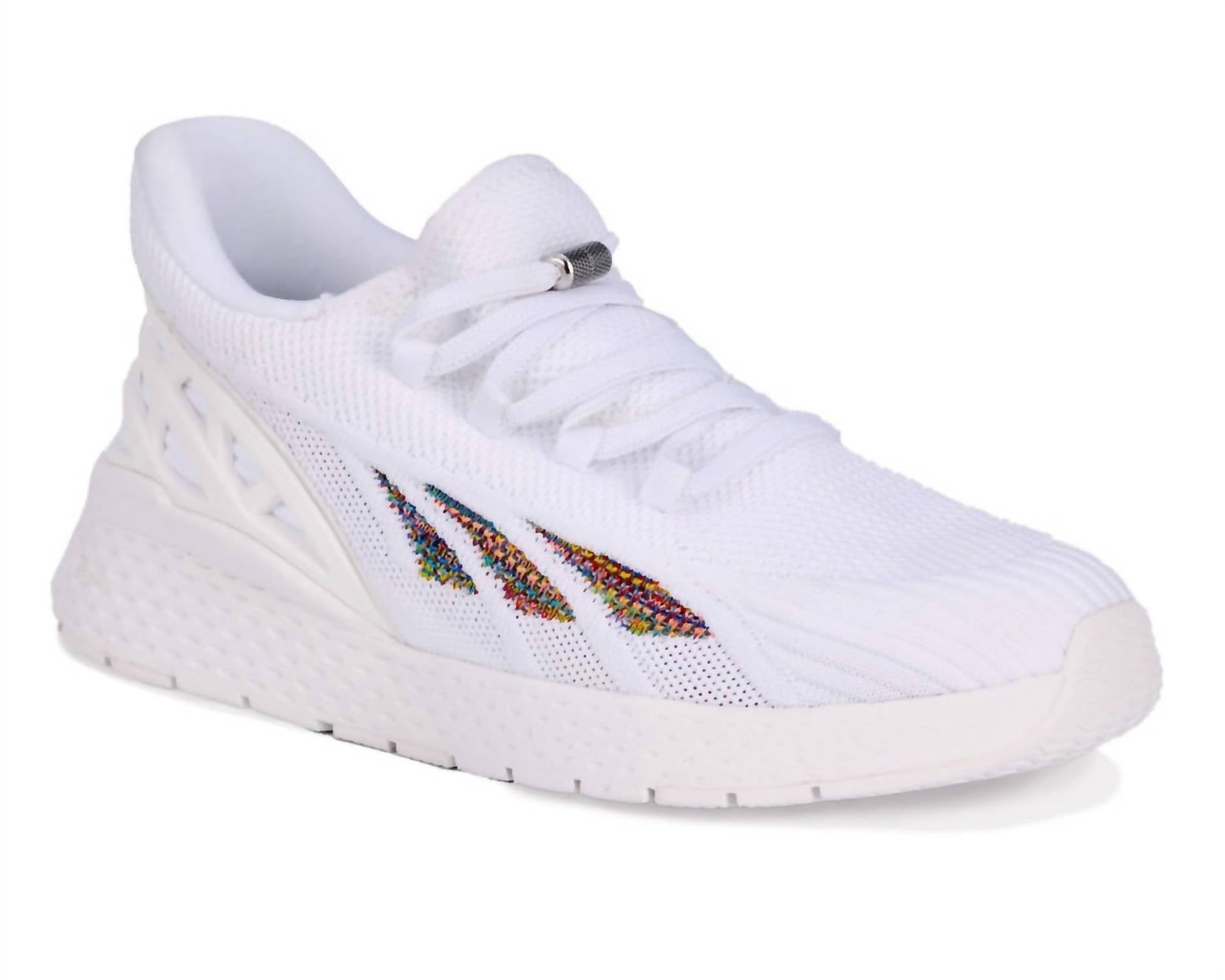 Halo Walking Shoes in White Mesh Combo