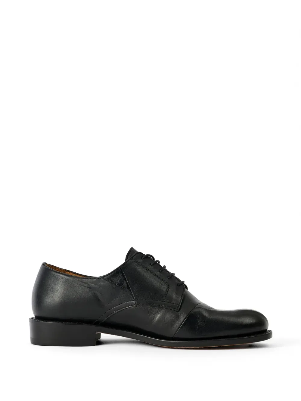 Patched Parade Lace-Up Leather Shoes