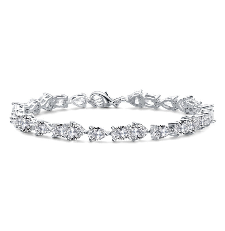 Colored Eternal Cubic Zirconia Tennis Bracelet
