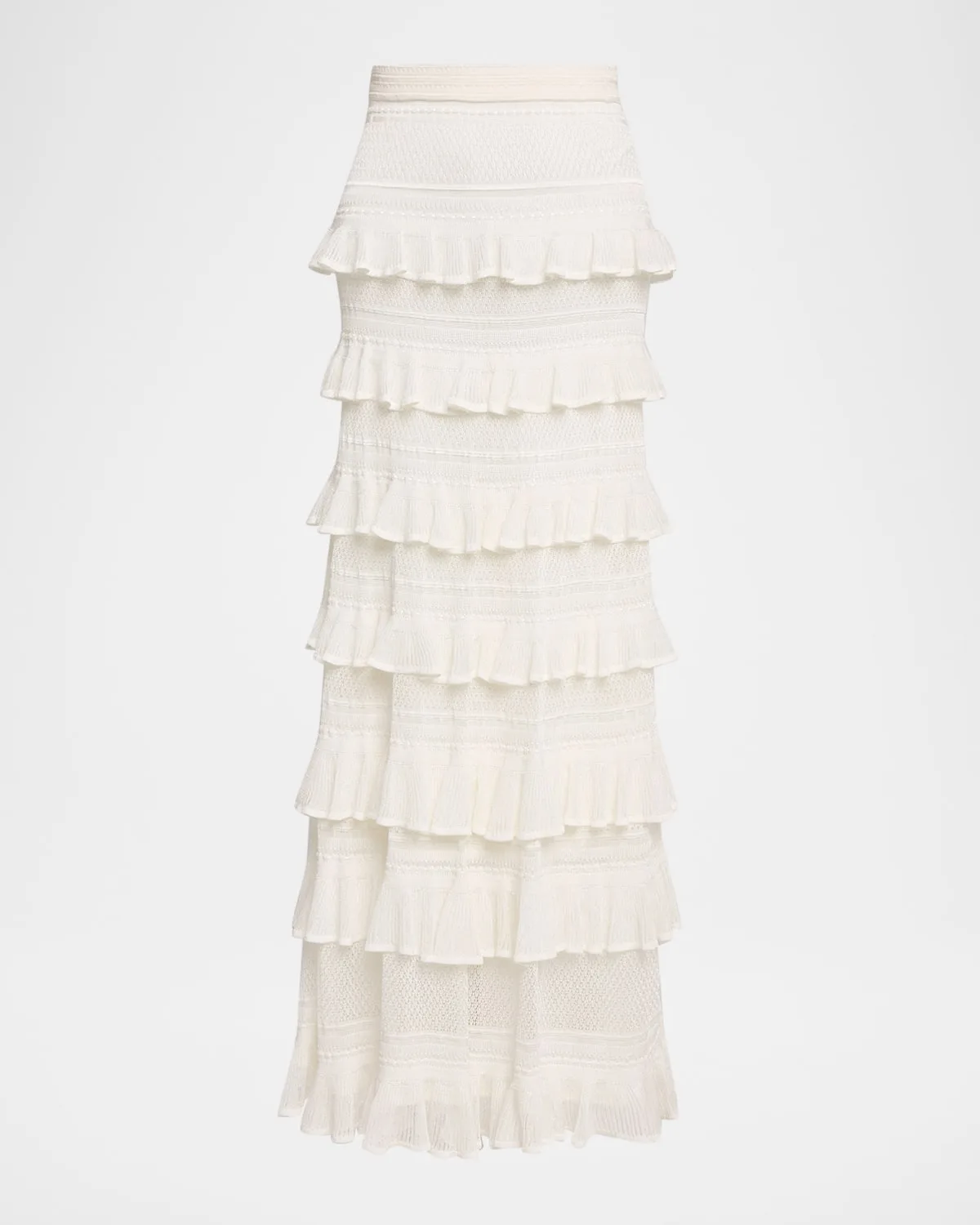 Luna Lace Ruffled Maxi Skirt