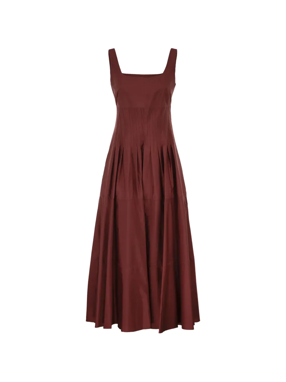 Square-Neck Midi Dress