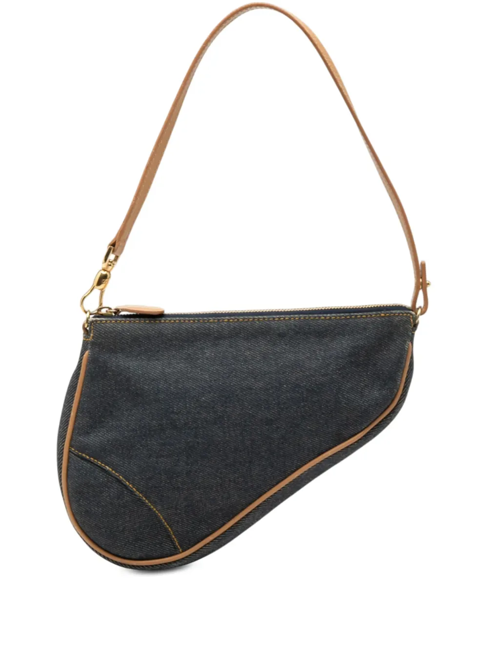 2001 Mini Denim Saddle Pochette Shoulder Bag