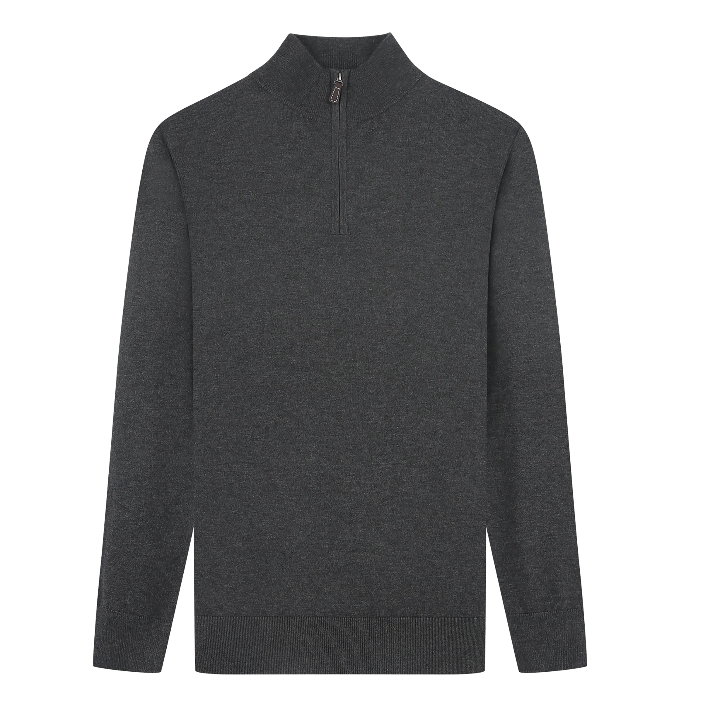 Cashmere Feel Slim Fit Quarter Zip Sweater