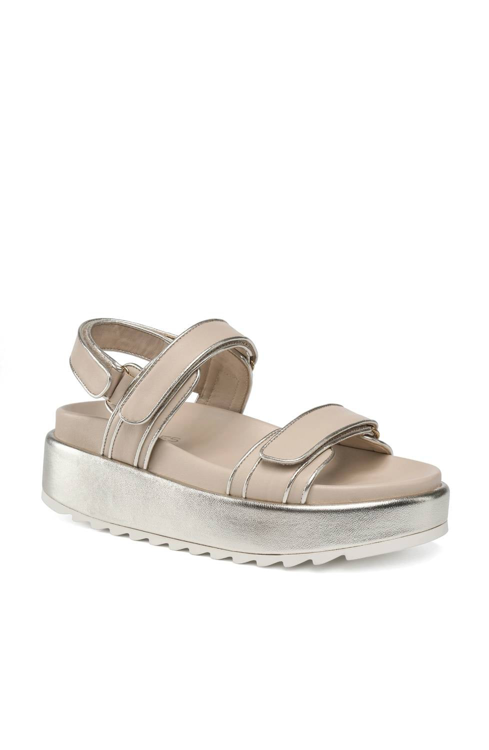 Sophie Sandals in Sand/Gold
