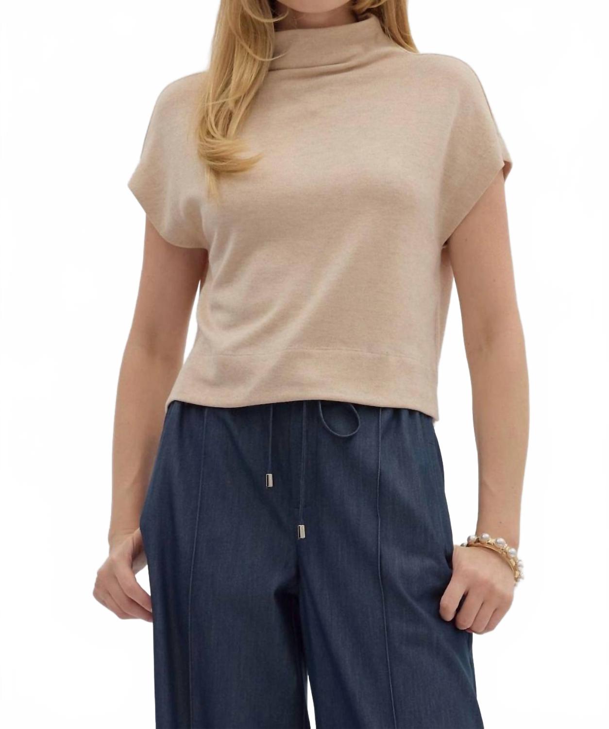 Midtown Knit Mock Neck Top