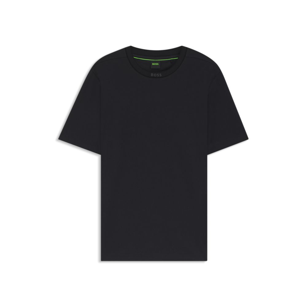 Cotton T-Shirt with Logo Crew Neck