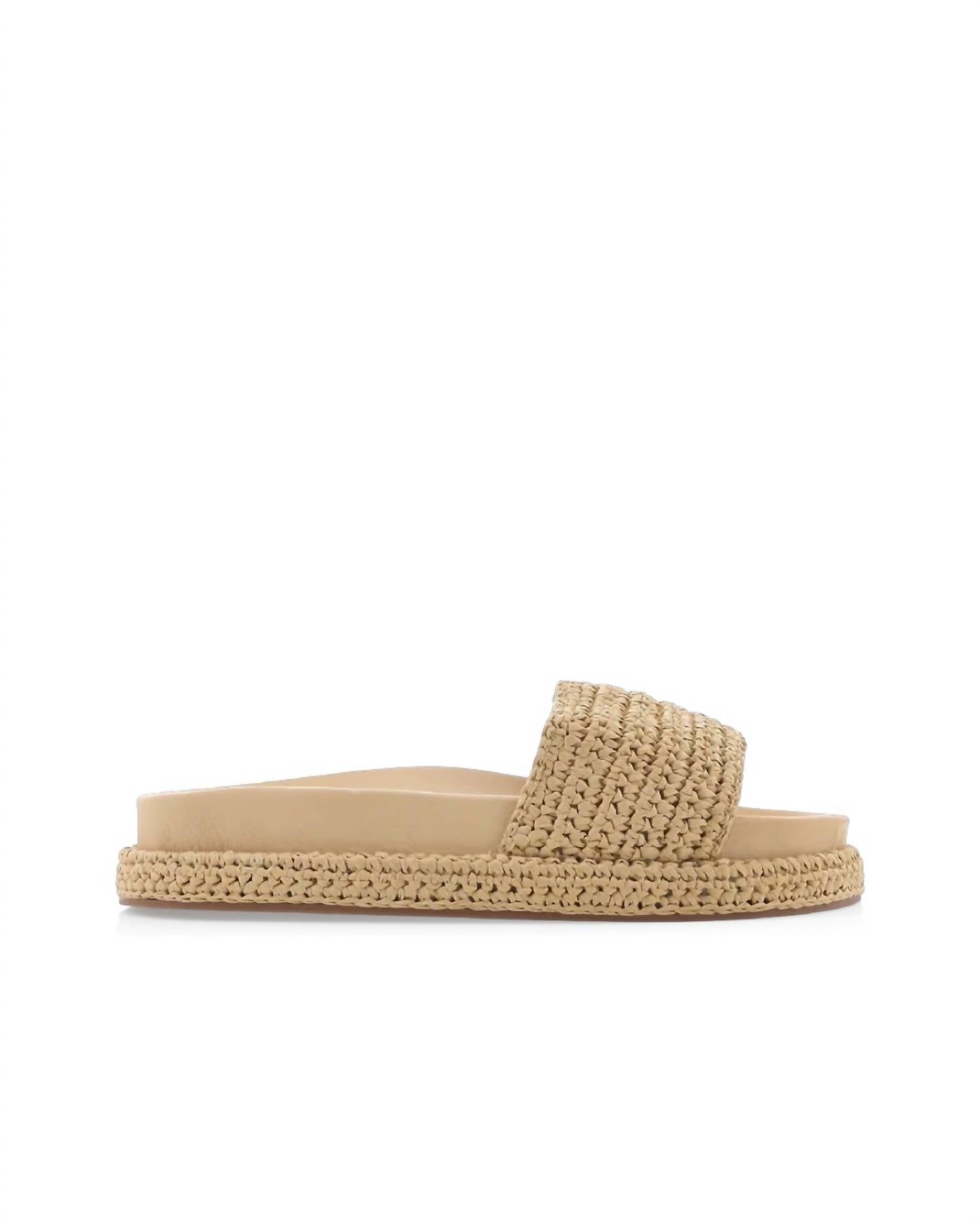 Quartilla Sandal in Natural Raffia