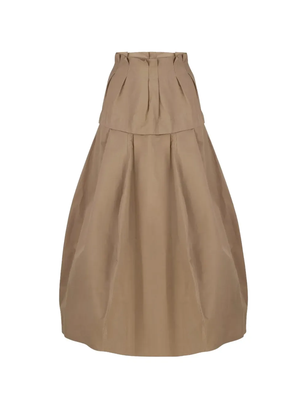 Pleated Palloncino Midi Skirt