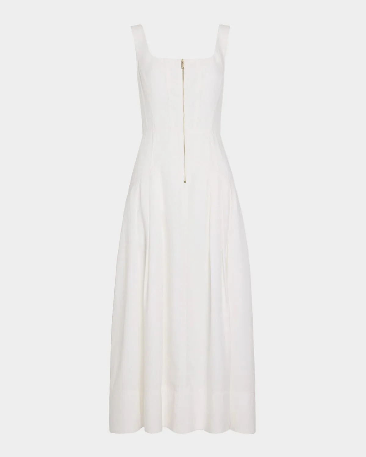 Moira Zip-Front Midi Dress