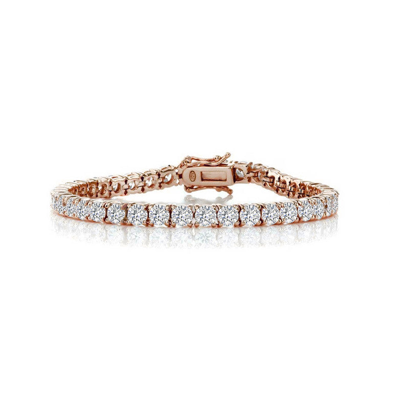 4MM Tennis Bracelet with Clear Cubic Zirconia