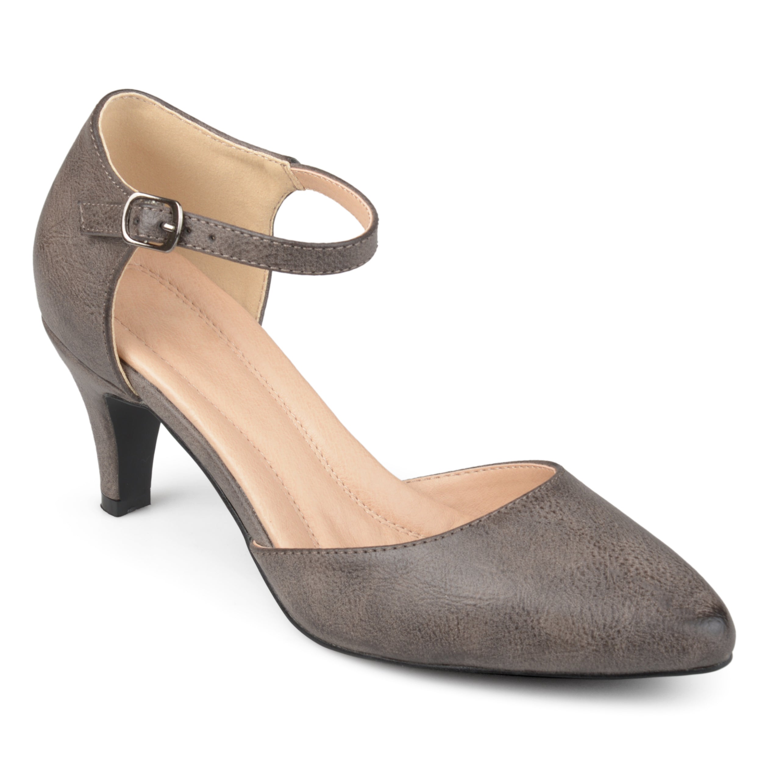 Bettie Almond Toe Mid Heel Pumps