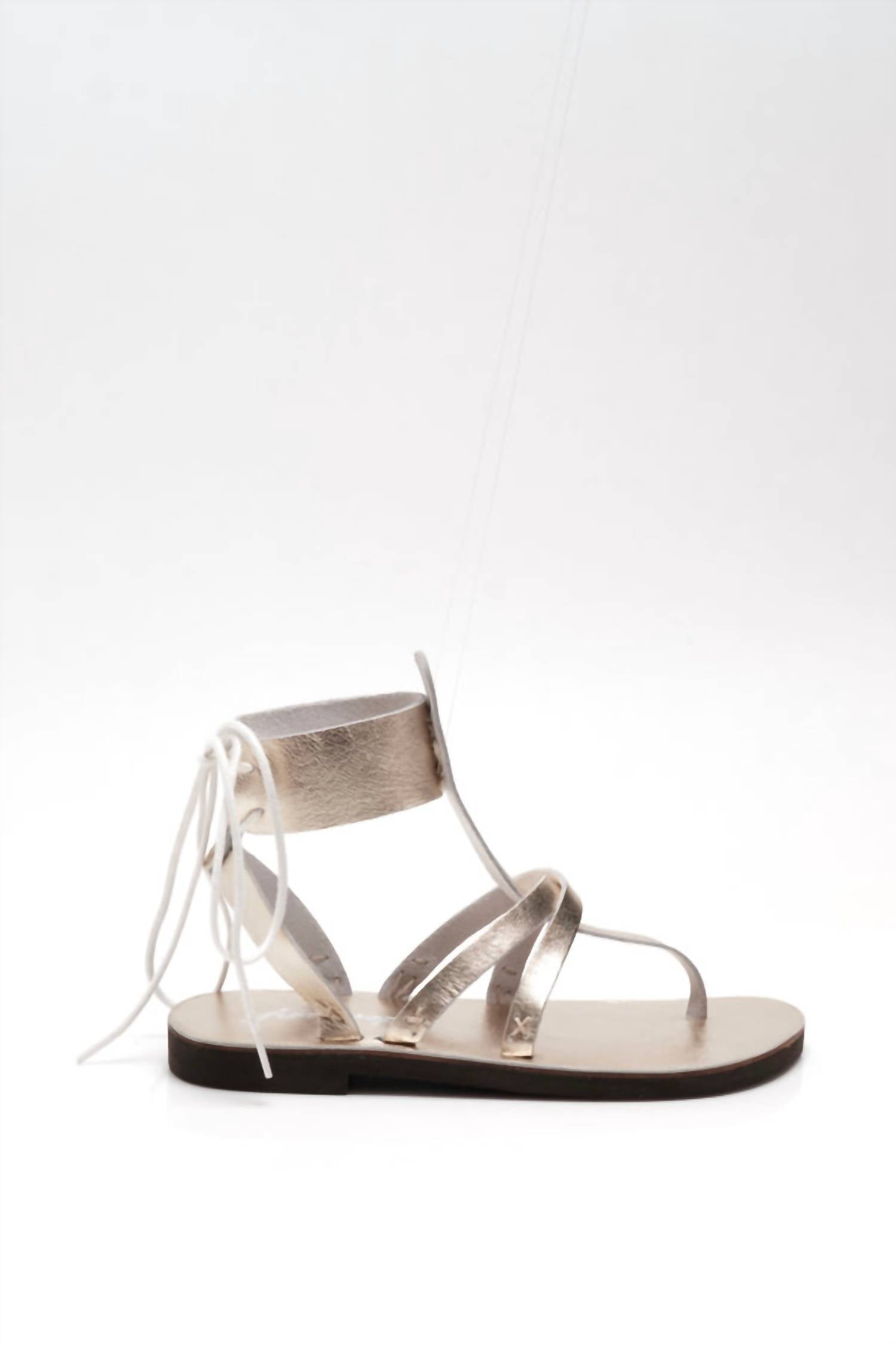 Vacation Day Wrap Sandals in Vintage Gold