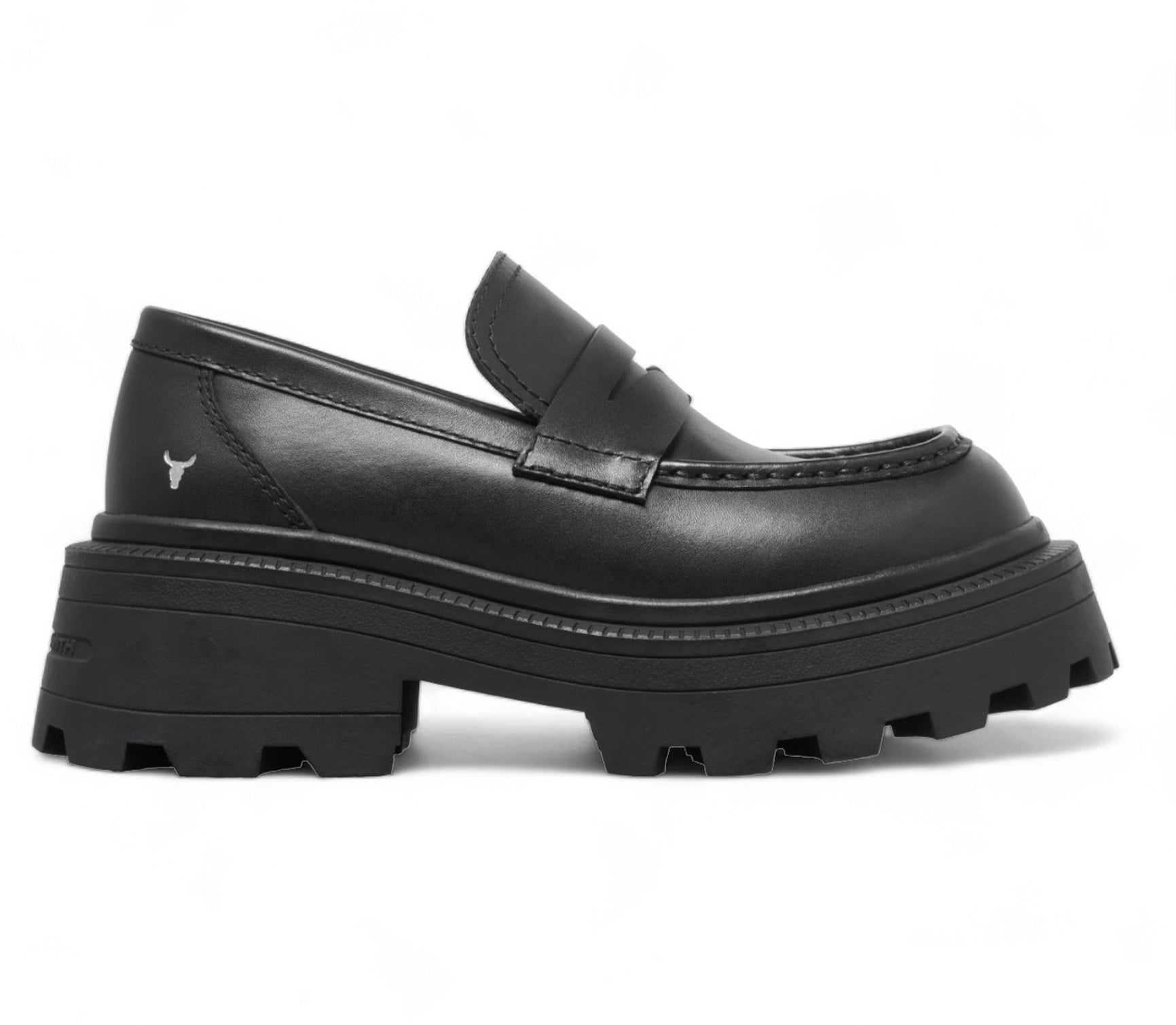 True Slip on Chunky Leather Loafers
