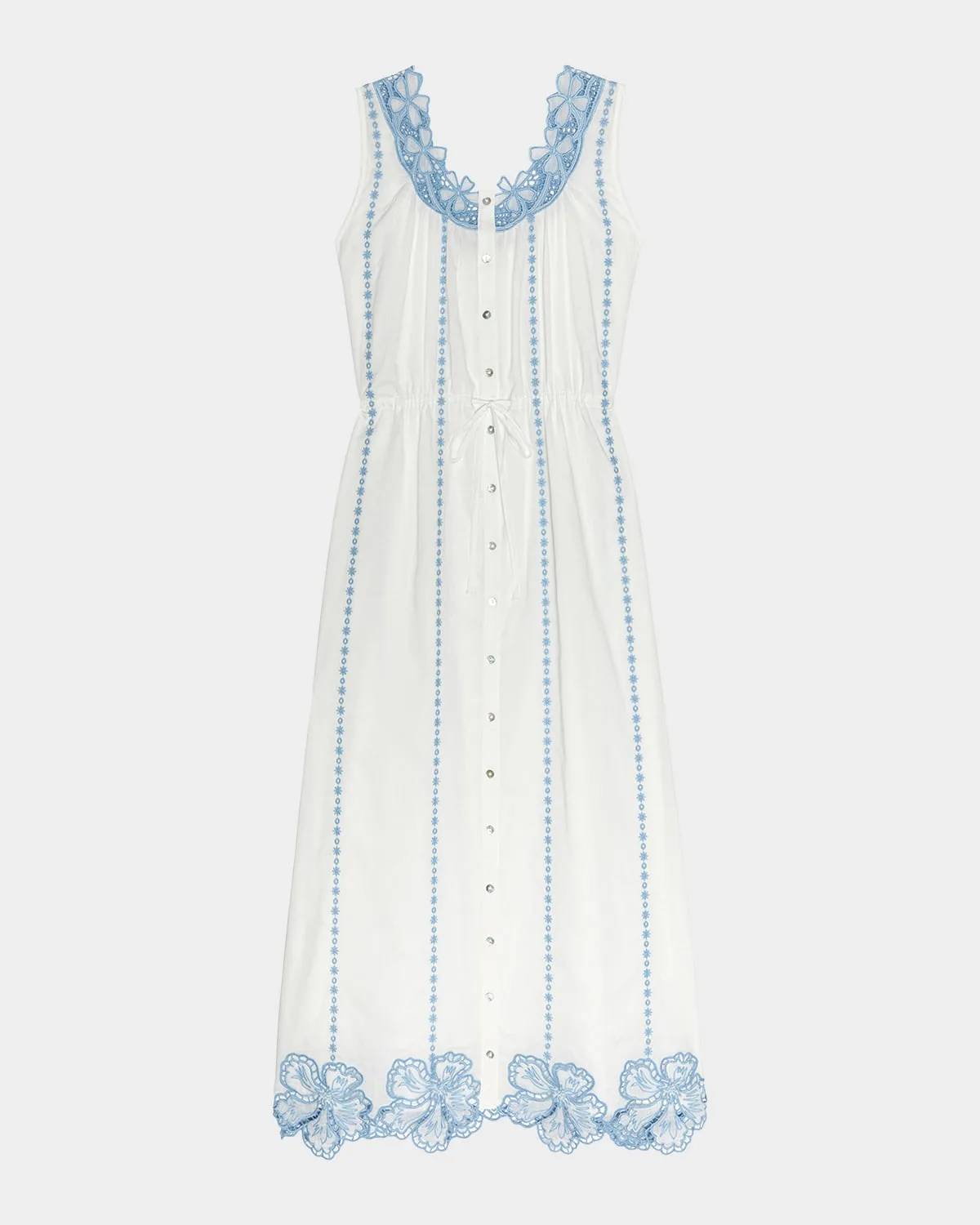 Lorina Cotton Sleeveless Maxi Dress
