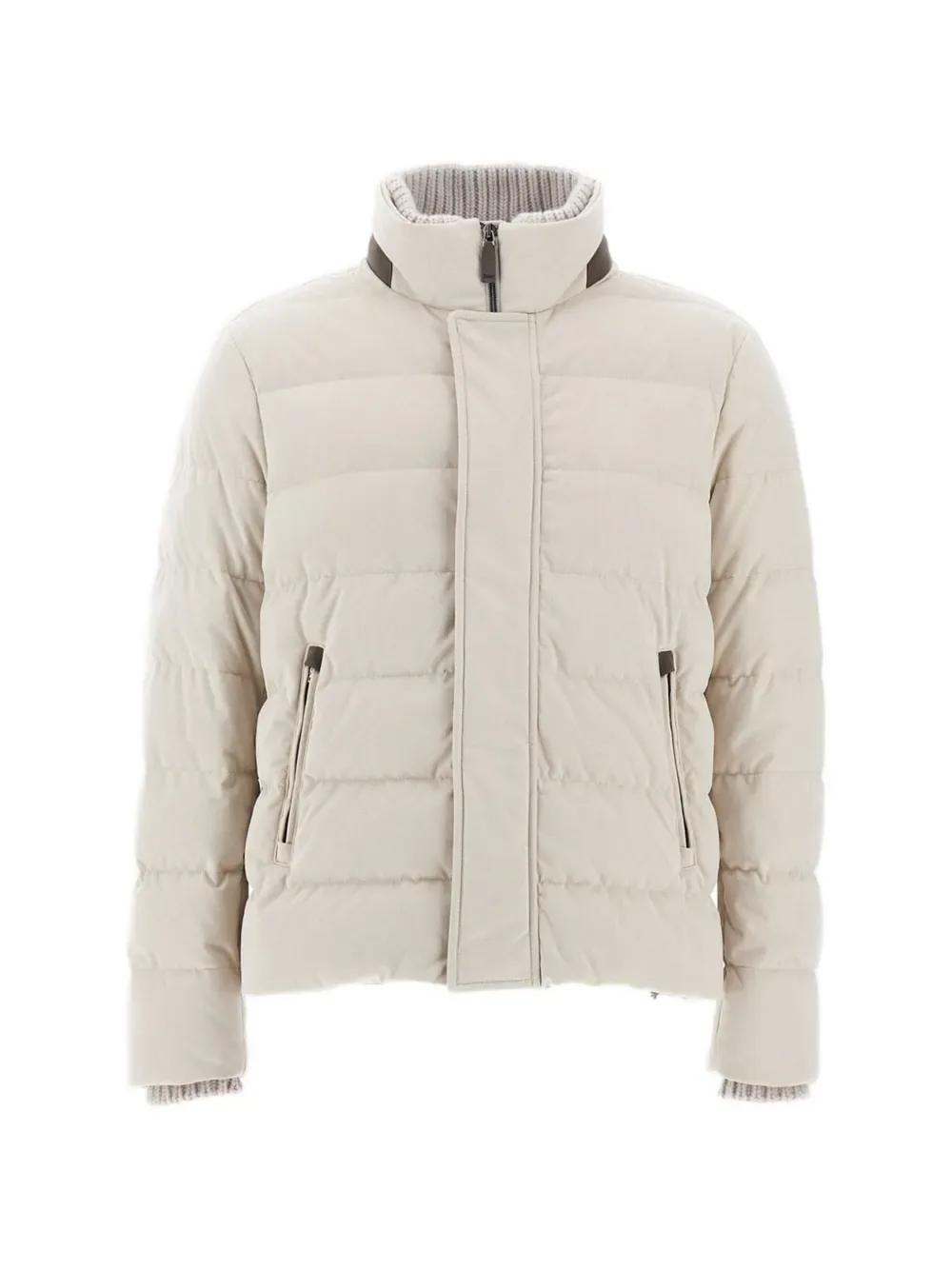 Ribbed High-Neck Jacket