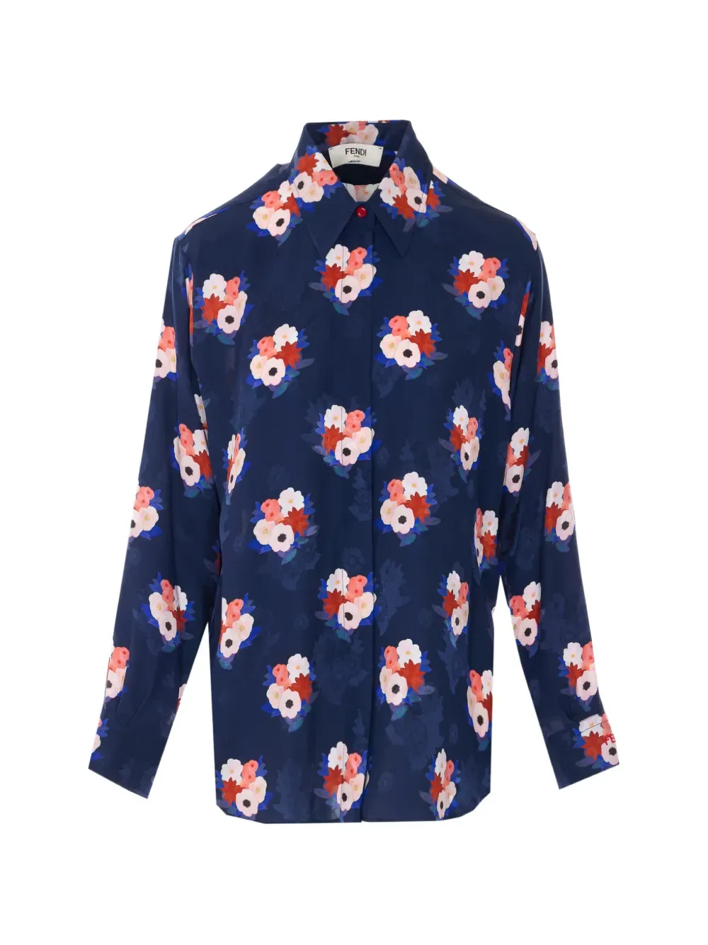 Floral-Print Long-Sleeve Shirt