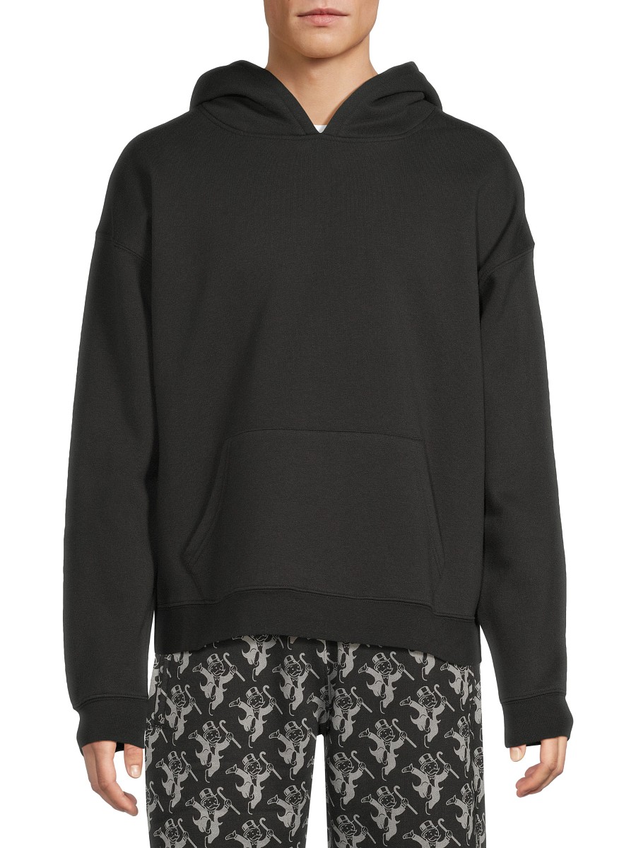 Men's KROST x Monopoly Graphic Back Hoodie - Black - Size