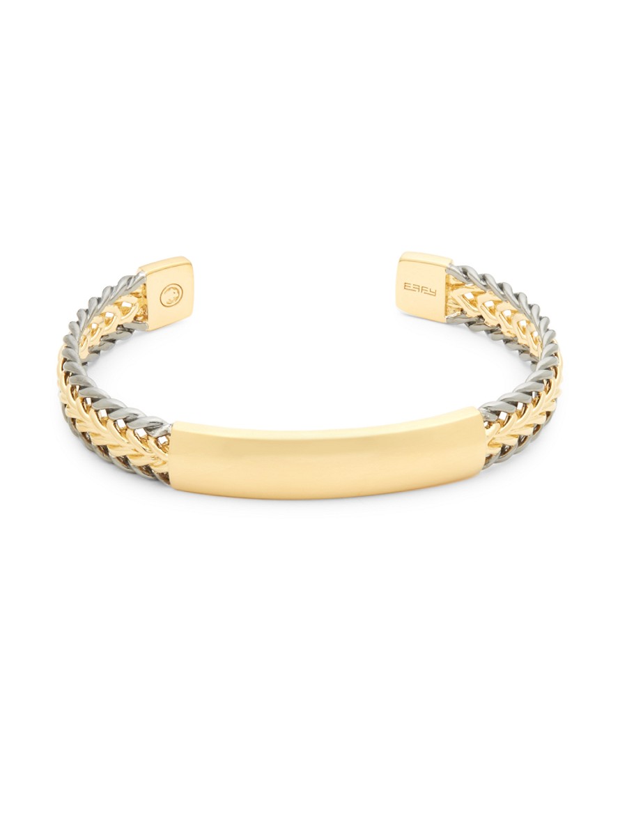 Men's Textured Sterling Silver Cuff Bracelet by Effy