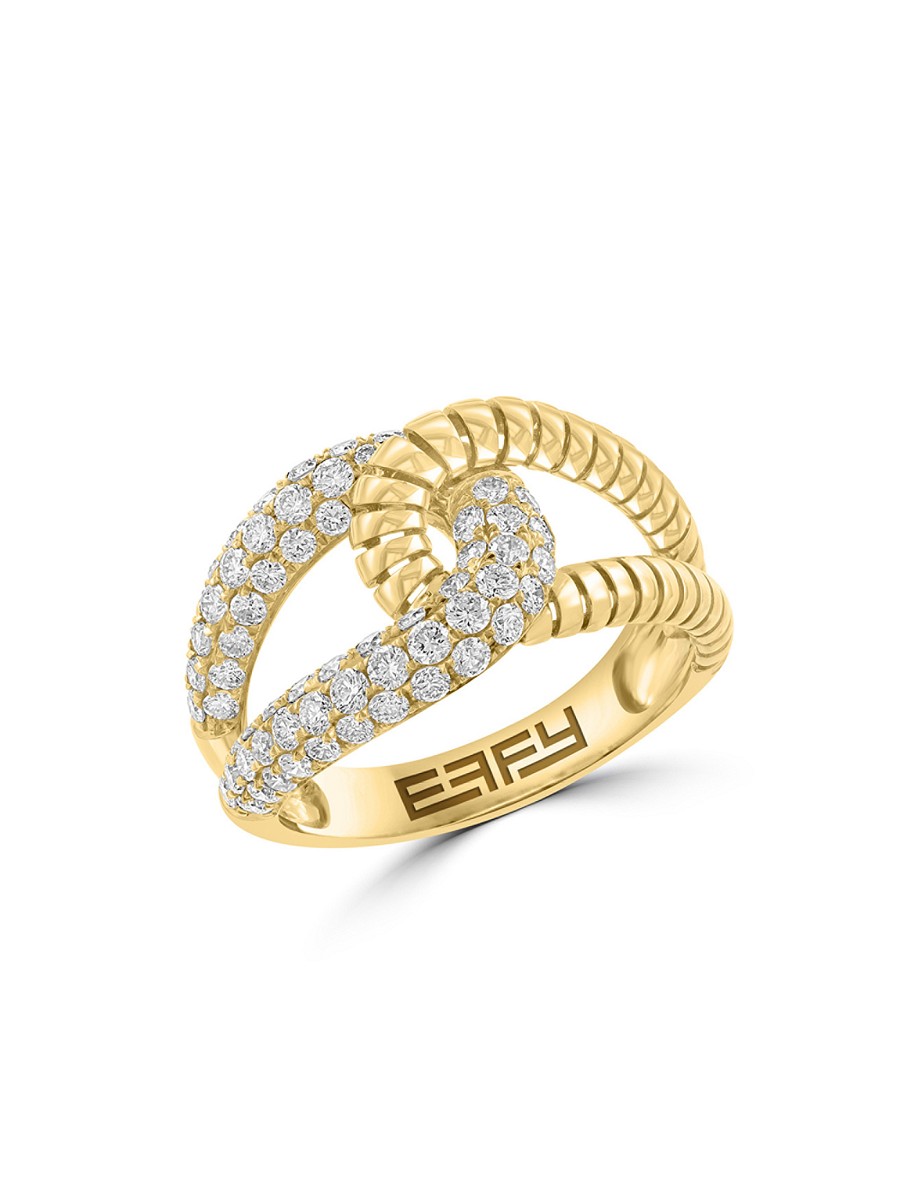Women's 14K Yellow Gold & 1.00 TCW Diamond Pavé Ring - Yellow Gold - Size