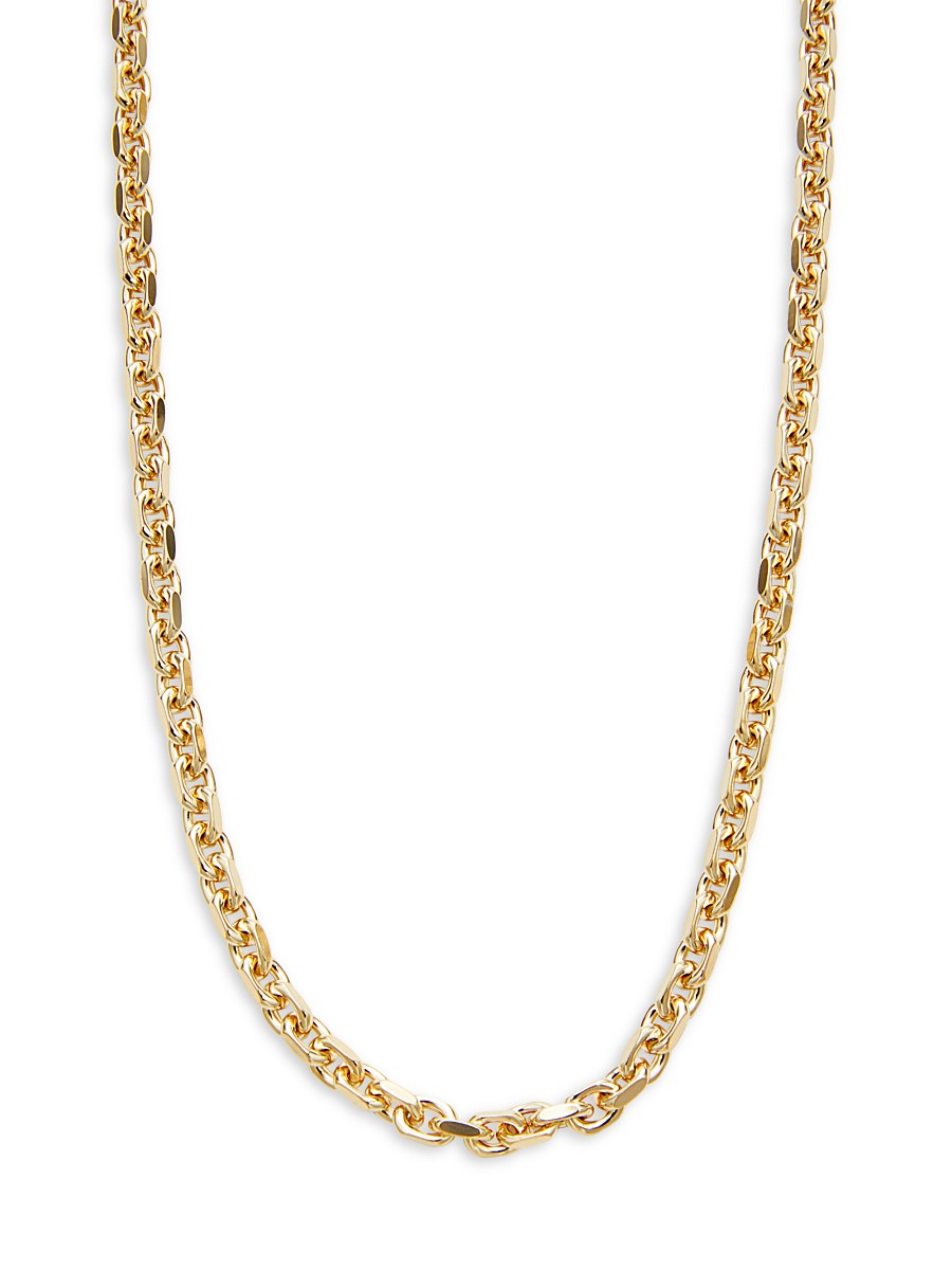 Women's 14K Goldplated Sterling Silver Link Chain Necklace