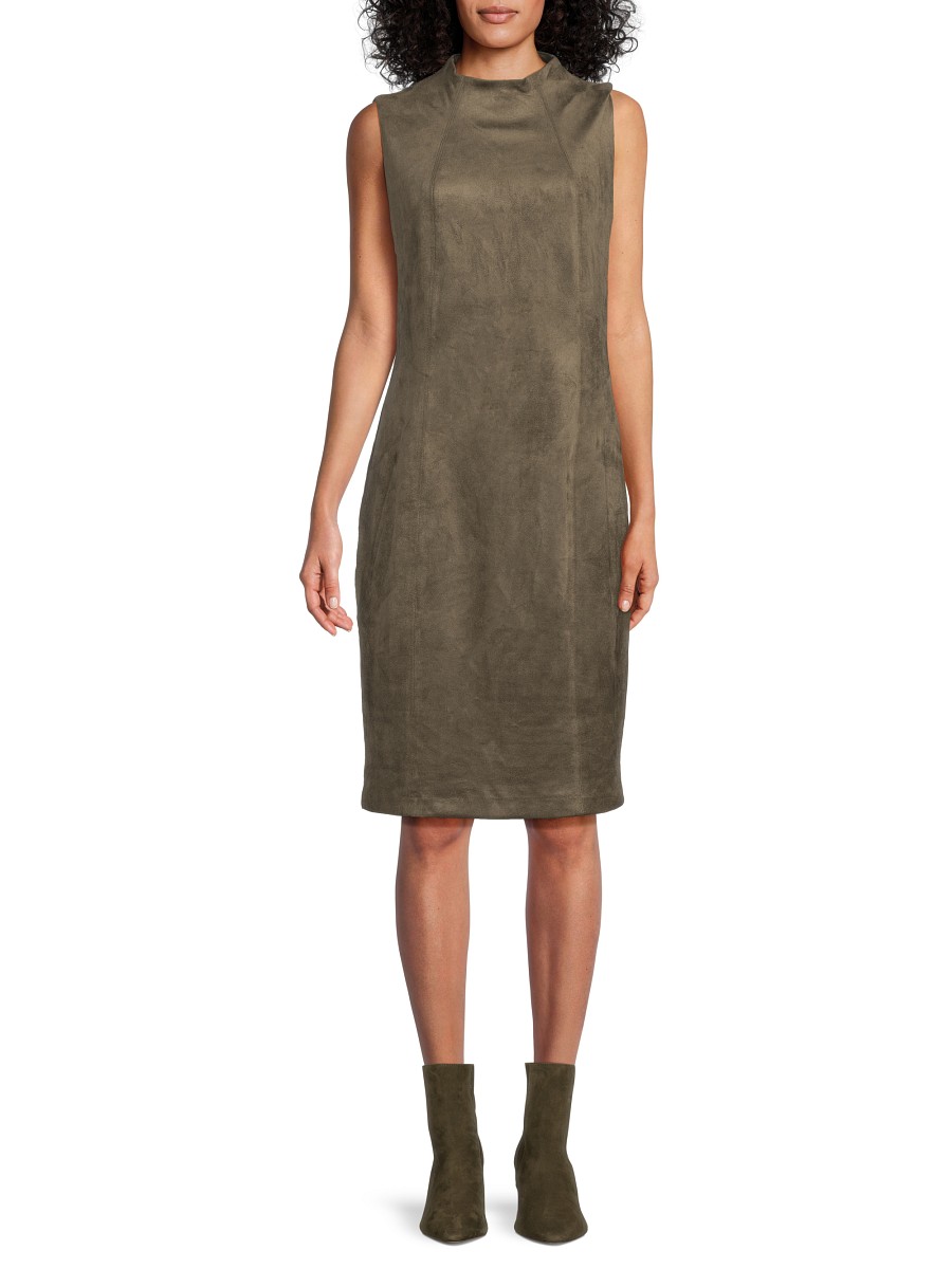J. Mclaughlin Women's Delmar Sleeveless Sheath Dress - Olive - Size
