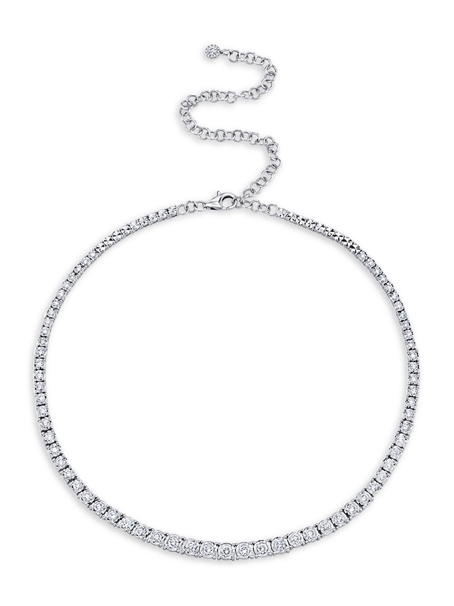 Women's 14K White Gold & 4.39 TCW Diamond Necklace