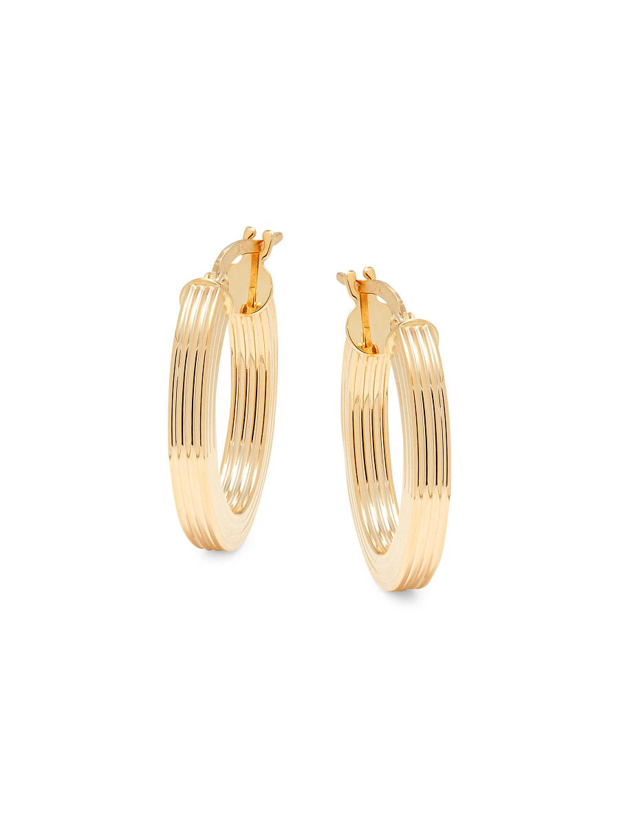 Women's 14K Yellow Gold Hoop Earrings