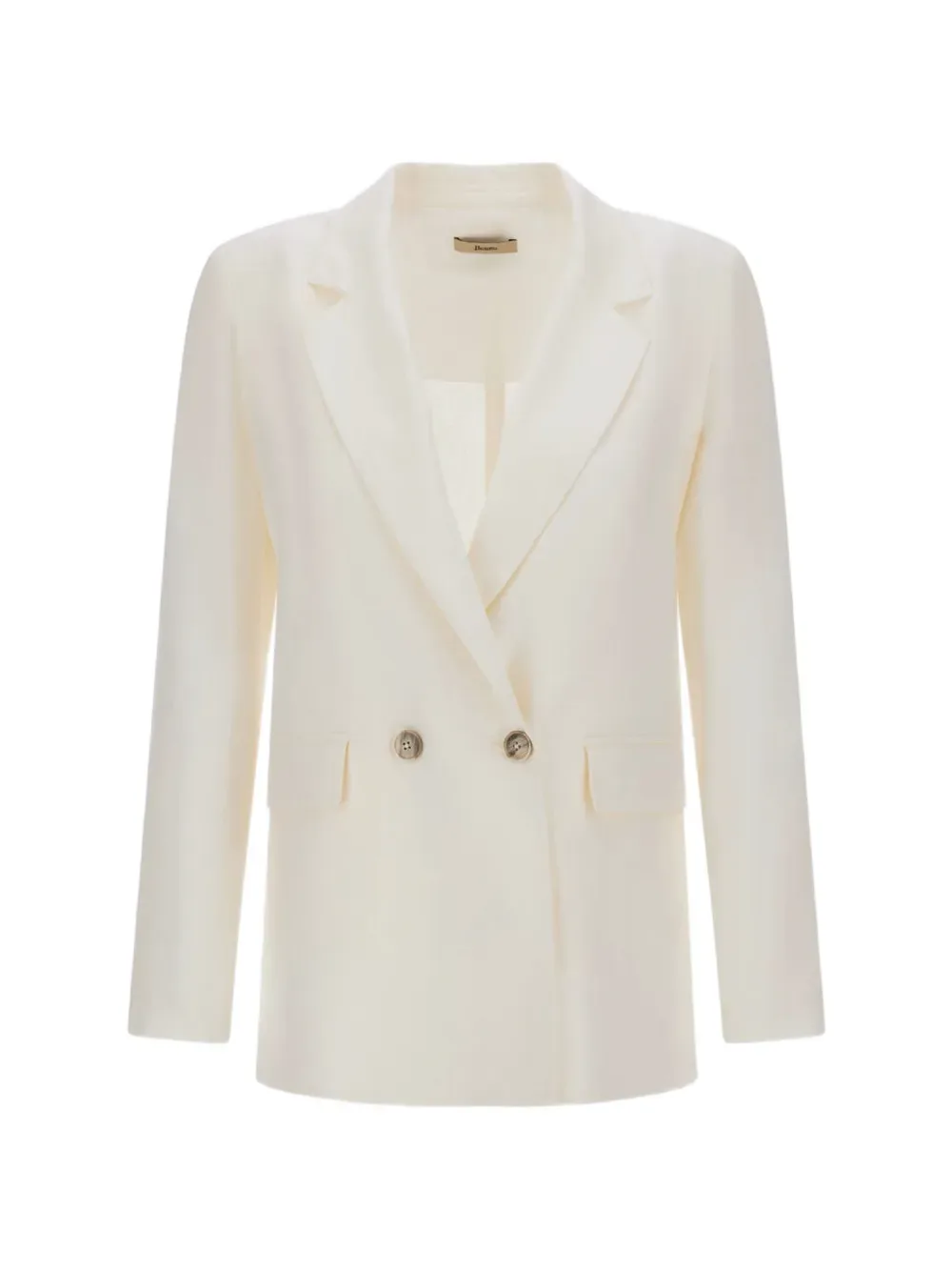 Double-Breasted Linen Blazer