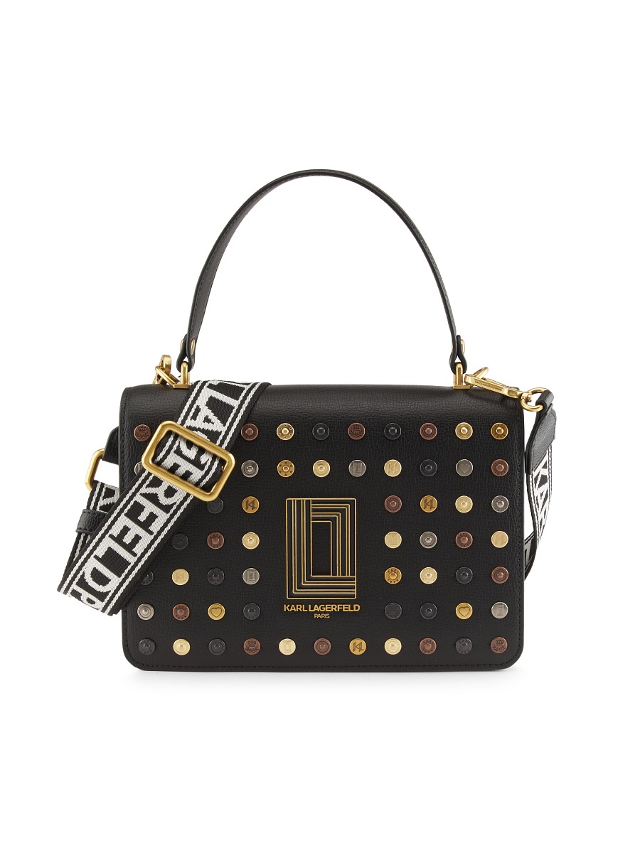 Women's Simone Studded Leather Satchel Bag -