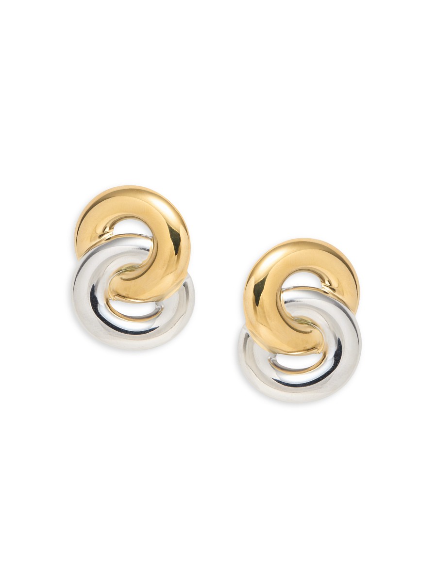 Women's The Luxe Collection Zoe Two-Tone Brass Drop Earrings -