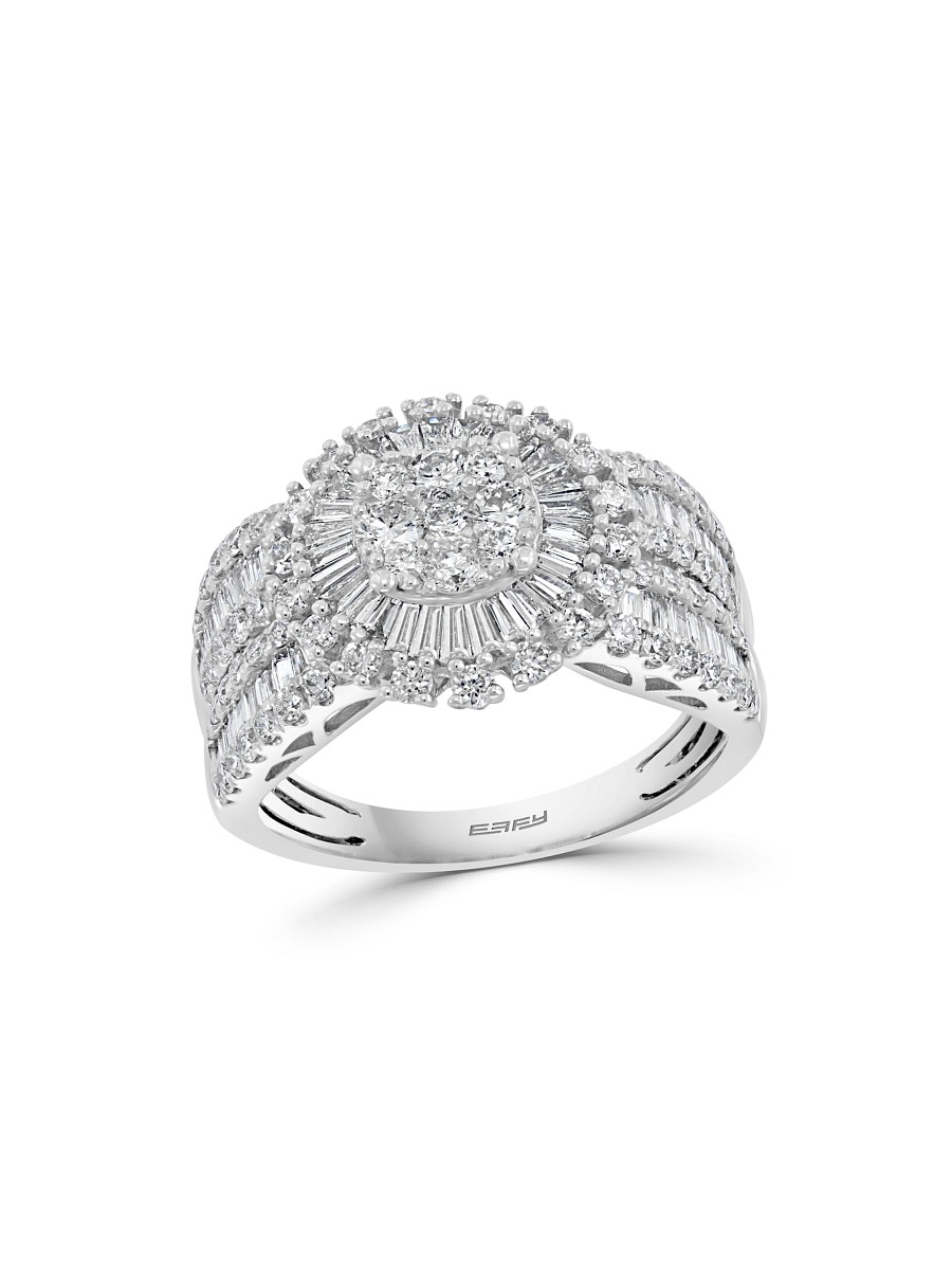 Women's 14K White Gold & 1.51 TCW Diamond Ring - Size