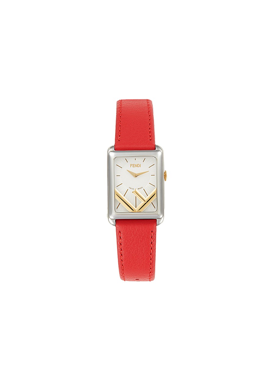 Women's Run Away Stainless Steel & Leather-Strap Watch/22.5MM -