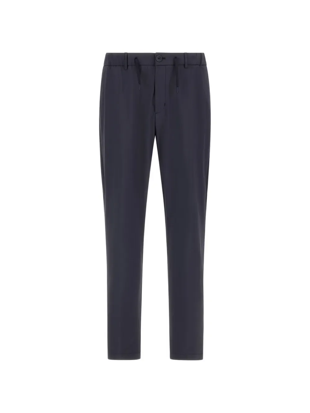 Drawstring-Fastening Wrinkled Trousers