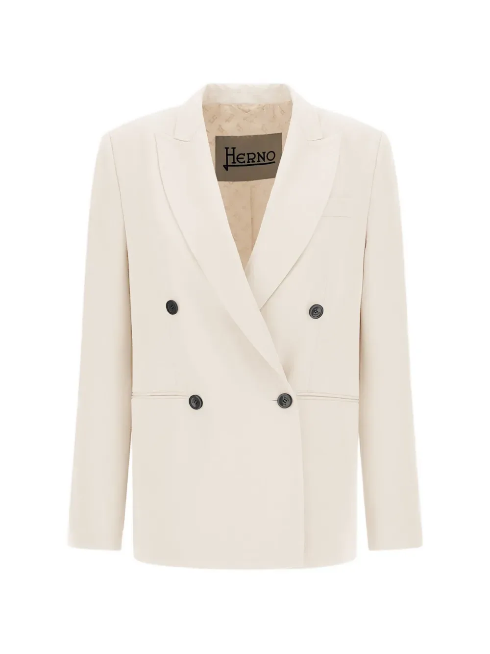 Double-Breasted Peak Lapels Blazer