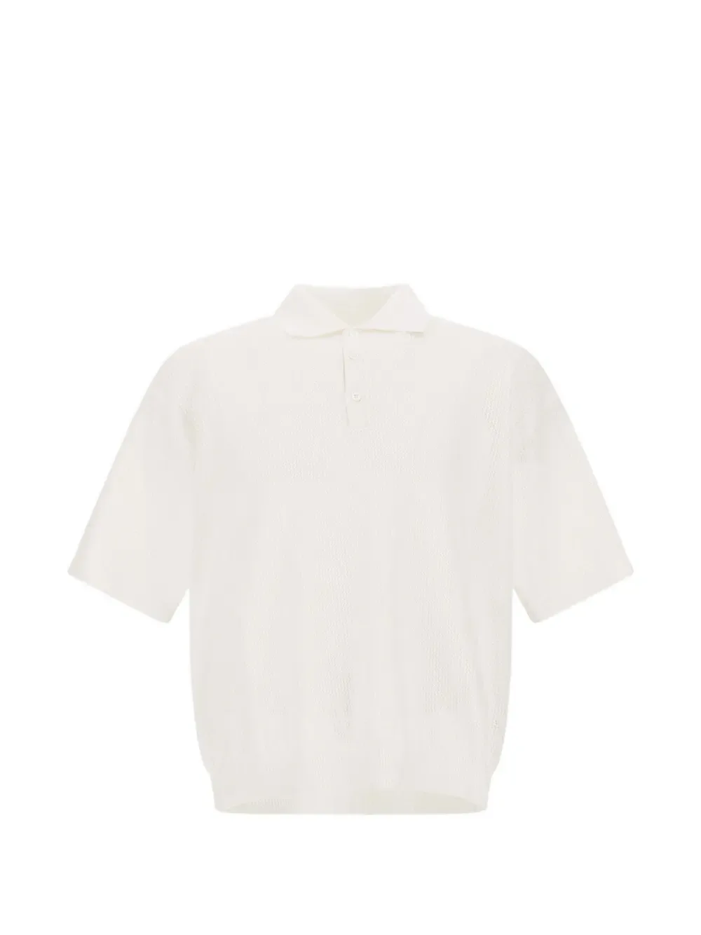 Open-Knit Polo Shirt
