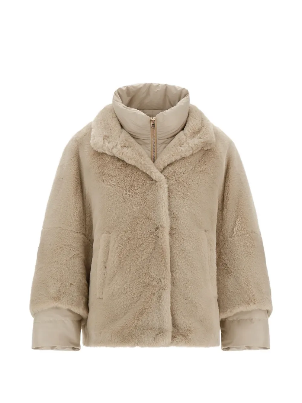 Beaver-Effect Puffer Coat