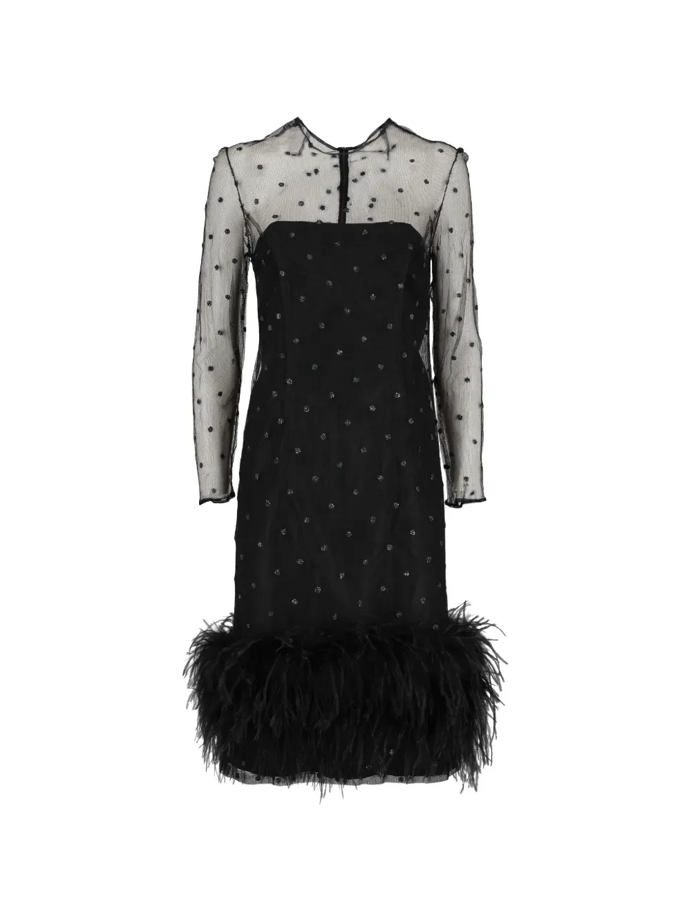 Polka Dot Feather Dress