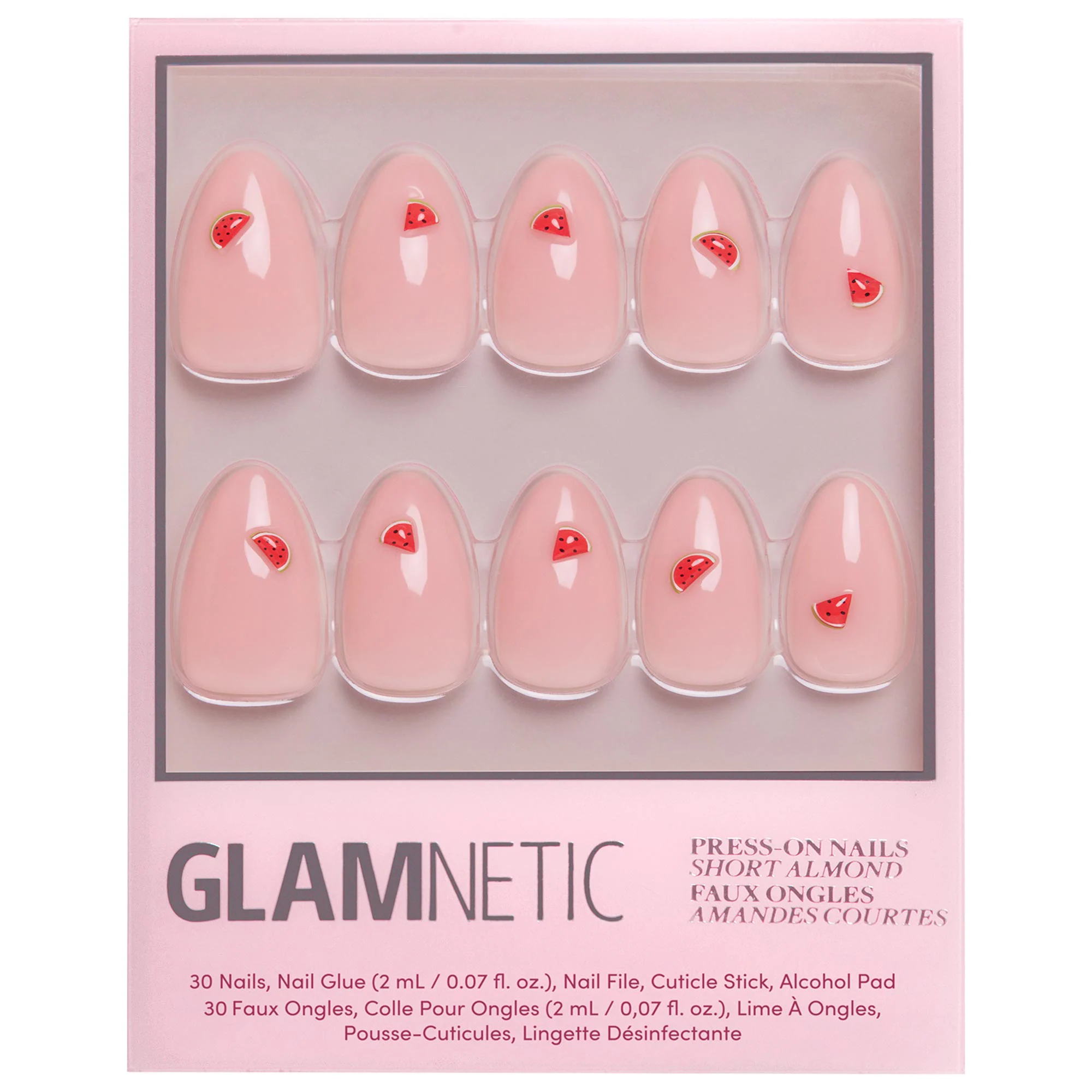 Premium Press-On Nail Kit Pink Pearl by Glamnetic
