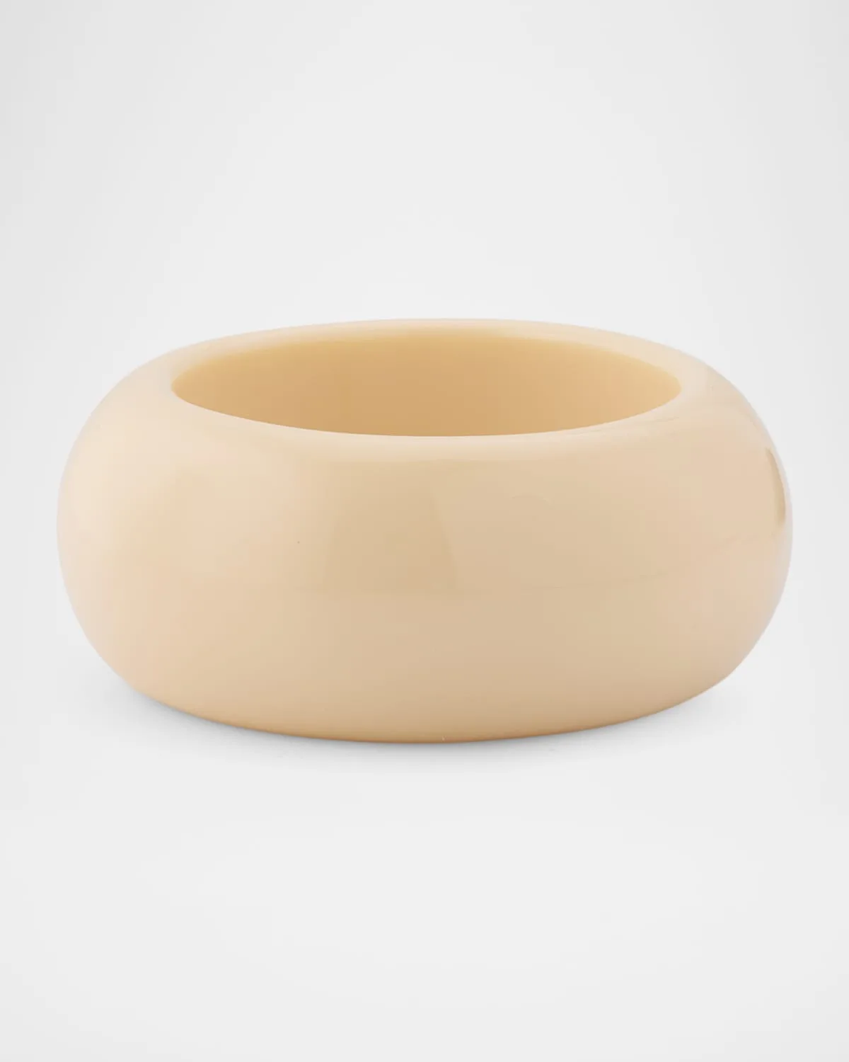 Thick Ivory Resin Bracelet