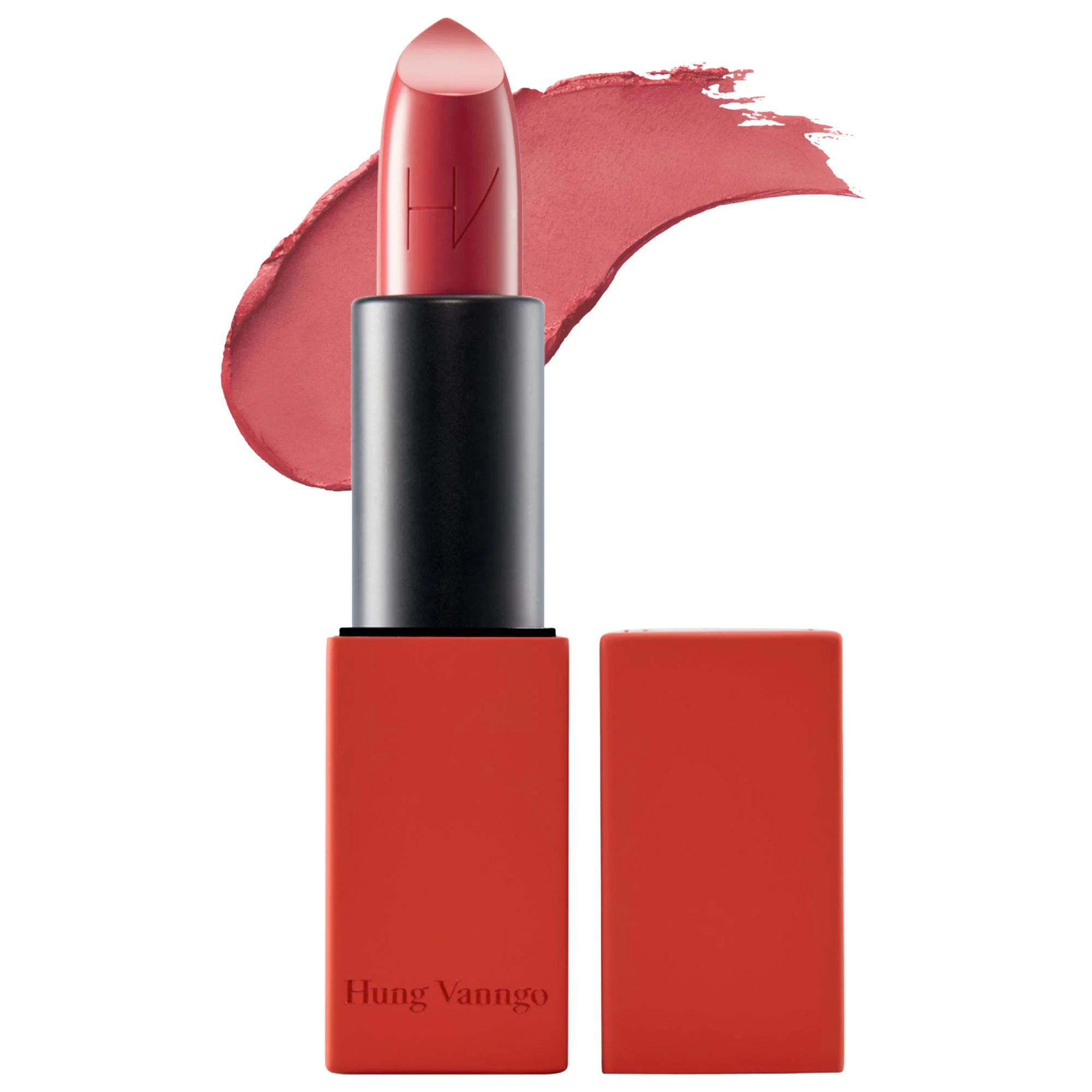 Creamy Matte Longwear Lipstick with Hyaluronic Acid 403 Red 0.13oz/3.8g by HUNG VANNGO BEAUTY