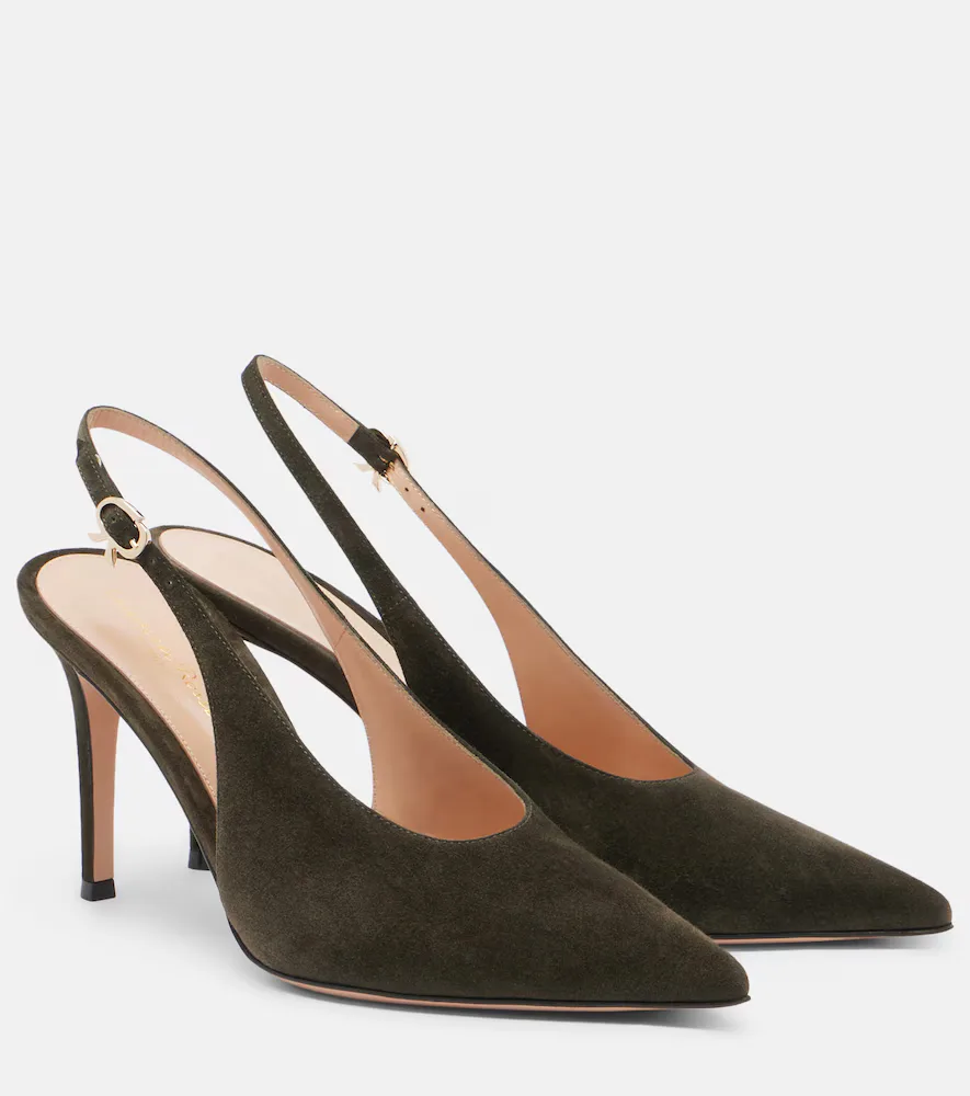 Escarpins Slingback Robbie En Daim