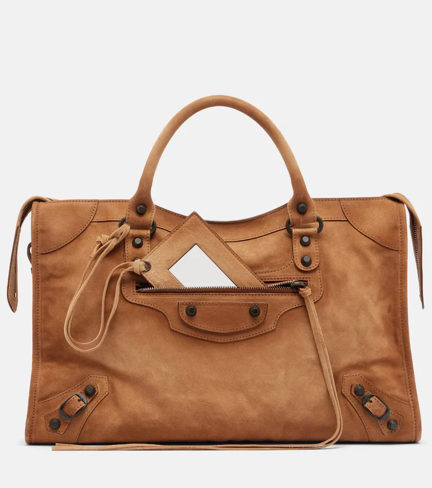 Sac Le City Medium En Daim à Anse Supérieure